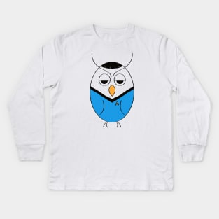 Spock owl Kids Long Sleeve T-Shirt